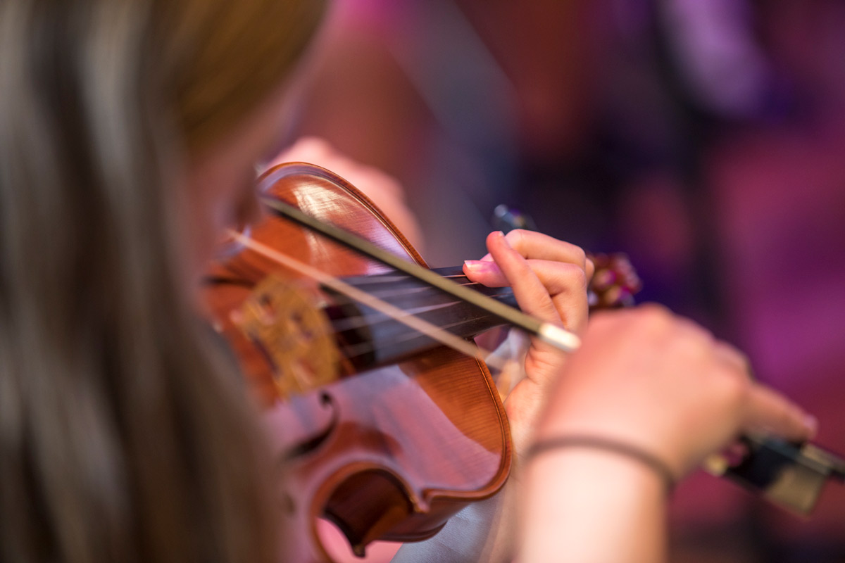 Girl playing violin