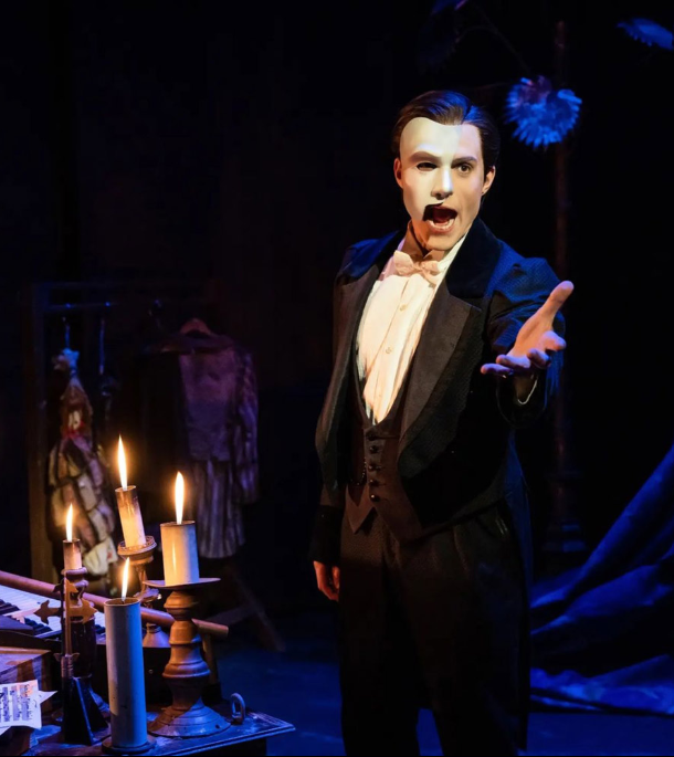 Josh Piterman as Phantom of the Opera on stage